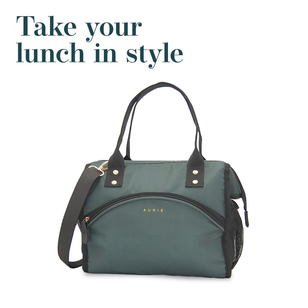 AURIE Insulated Lunch Bag - Green